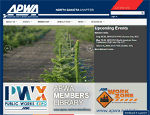 Tablet Screenshot of northdakota.apwa.net