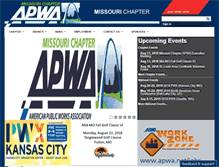 Tablet Screenshot of missouri.apwa.net