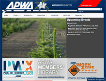 Tablet Screenshot of mississippi.apwa.net