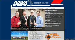 Desktop Screenshot of michigan.apwa.net