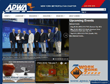 Tablet Screenshot of newyorkmetro.apwa.net