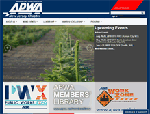 Tablet Screenshot of newjersey.apwa.net