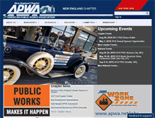 Tablet Screenshot of newengland.apwa.net